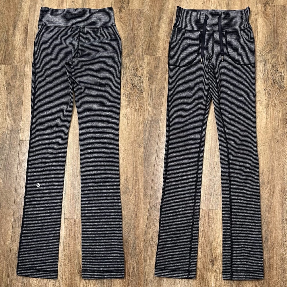 Lululemon Skinny Will Pant *Pique Black / Deep Coal Size 6 - Picture 7 of 12